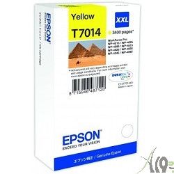 EPSON C13T70144010 WP 4000/4500 Series Ink XXL Cartridge Yellow 3.4k
