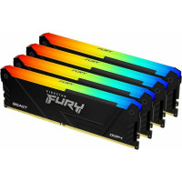 Память оперативная/ Kingston 128GB 2666MT/c DDR4 CL16 DIMM (Kit of 4) FURY Beast RGB