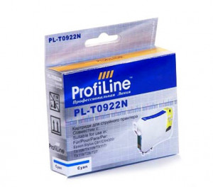 T0922 / T0922N (C13T09224A10 / C13T10824A10) Cyan Картридж для принтеров Epson Stylus C91/CX4300/TX106/TX109/TX117/TX119/T26/T27 ProfiLine (PL-0922N) струйный