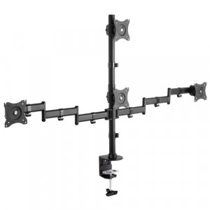 Arm Media LCD-T16 черный 15"-27" макс.40кг настольный поворот и наклон верт.перемещ.