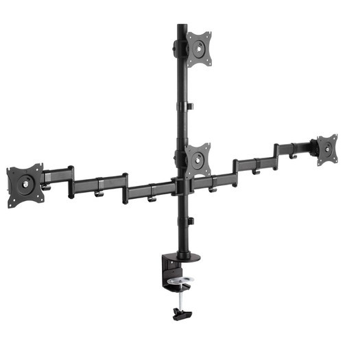 Arm Media LCD-T16 черный 15"-27" макс.40кг настольный поворот и наклон верт.перемещ.