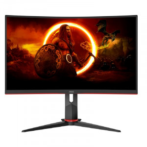 Монитор 27" AOC  C27G2Z3 Black-Red  (VA, изогнутый, 1920x1080, 280Hz, 0.5 ms, 178°/178°, 300 cd/m, 80M:1, +2xHDMI 2.0, +DisplayPort 1.2, +4xUSB 3.2, +MM, +регулировка по высоте)