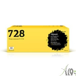T2 Cartridge 728 Картридж T2 (TC-C728) для i-SENSYS MF4410/MF4430/MF4450/MF4550d/MF4570dn/MF4580dn/HP LaserJet Pro P1566/P1606dn/M1536dnf (2100 стр.) 