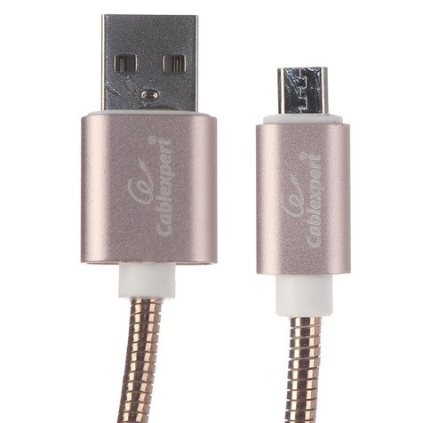 Cablexpert Кабель USB 2.0 CC-G-mUSB02Cu-0.5M AM/microB, серия Gold, длина 0.5м, золото, блистер