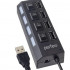 Perfeo USB-HUB 4 Port, (PF-H030 Black) чёрный