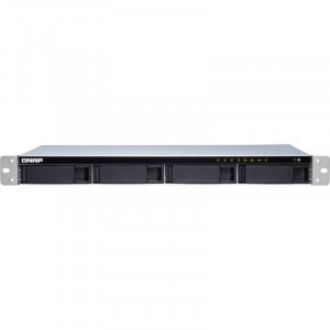 QNAP TS-431XeU-8G Сетевое хранилище, 4 отсека для HDD, 10 GbE SFP+, стоечное исполнение, 1 блока питания. ARM Cortex-A15 Annapurna Labs AL-314 1,7 ГГц, 8 ГБ. Направляющие в комплект поставки не входят