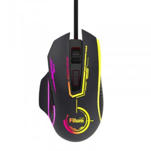 Мышь Filum FL-GM10-BK оптическая USB 6 кл., DPI: 8800, черная, Windows XP/Vista/7/8/10, MacOS