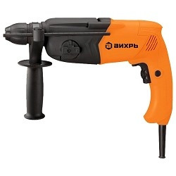 ВИХРЬ П-900к Перфоратор SDS-plus [72/3/2] { 900 Вт, сталь, бетон, дерево, 13мм/26мм/40мм, 800 об/мин, 2.6 дж, вес 3.3 кг }
