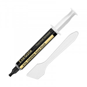 Exegate EX296086RUS Термопаста ExeGate ETG-10WMK Gold PLUS (10,4 Вт/(м•К), 4г, шприц с лопаткой)