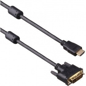 ExeGate Кабель HDMI-DVI ExeGate EX-CC-HDMIM-DVIM-1.8 (19M/25M, dual link, 2 фильтра, 1,8м, позолоченные контакты)