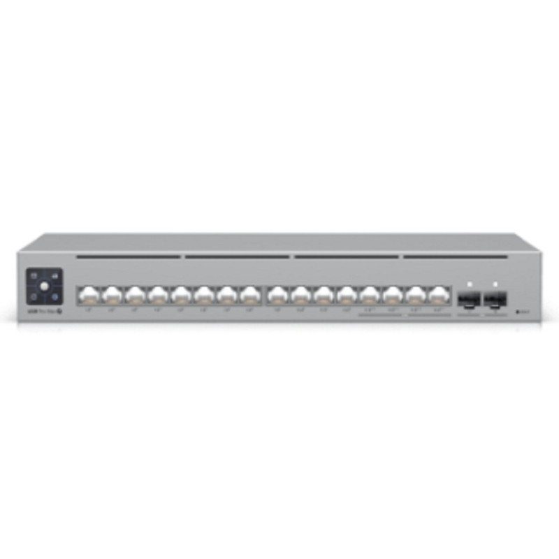 UBIQUITI USW-Pro-Max-16-PoE UniFi Switch PoE-коммутатор в стойку, 4х 2.5G RJ45, 12х 1G RJ45, 2х 10G SFP+, раздача 180 Вт