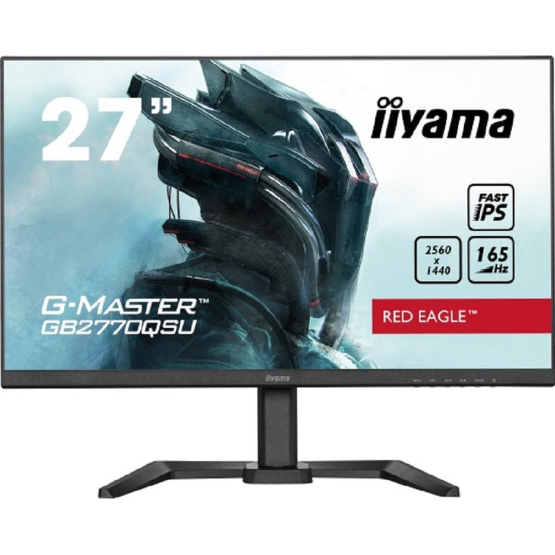 LCD IIYAMA 27'' GB2770QSU-B5 {IPS 2560x1440 165hz 0.5ms 178/178 400cd 1000:1 8bit DisplayHDR400 HDMI2.0 DisplayPort1.4 2xUSB2.0 2x2W Pivot VESA}