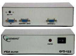 GVS122  Разветвитель сигнала VGA на 2 монитора (Gembird) 