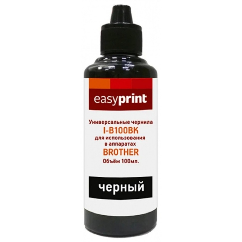 EasyPrint  Чернила I-B100BK универсальные для Brother (100мл.) чёрный