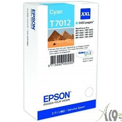 EPSON C13T70124010 WP 4000/4500 Series Ink XXL Cartridge Cyan 3.4k