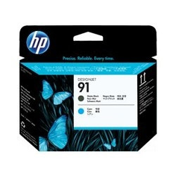 HP C9460A Печатающая головка HP 91  Matte Black & Cyan для Z6100