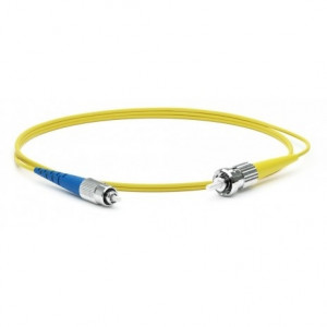Hyperline FC-S2-9-FC/UR-ST/UR-H-2M-LSZH-YL Патч-корд волоконно-оптический (шнур) SM 9/125 (OS2), FC/UPC-ST/UPC, 2.0 мм, simplex, LSZH, 2 м