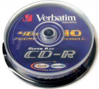 VERBATIM Диски CD-R 80 52x  CB/10  (43437) 