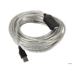 VCOM VUS7049-20M Кабель-адаптер USB2.0-repeater, удлинительный активный <Am-->Af> 20м