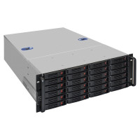 Exegate EX293581RUS Серверный корпус ExeGate Pro 4U660-HS24 <RM 19", высота 4U, глубина 660, БП 1000ADS, 24xHotSwap, USB>