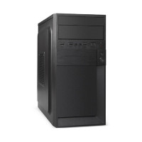 Exegate EX299176RUS Корпус Minitower ExeGate BAA-105-01-UNS450 (mATX, БП UNS450 с вент. 12см, 2*USB, аудио, черный)