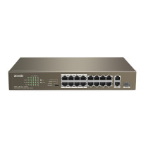 TENDA TEF1118P-16-150W Коммутатор в стойку 16-Ports 10/100 Base-TX + 2-Ports 10/100/1000 Base-T + 1-Port 1000 Base-X SFP 16-Ports PoE(PoE бюджет 130W) TENDA TEF1118P-16-150W Коммутатор в стойку 16-Ports 10/100 Base-TX + 2-Ports 10/100/1000 Base-T + 1-Port 1000 Base-X SFP 16-Ports PoE(PoE бюджет 130W)