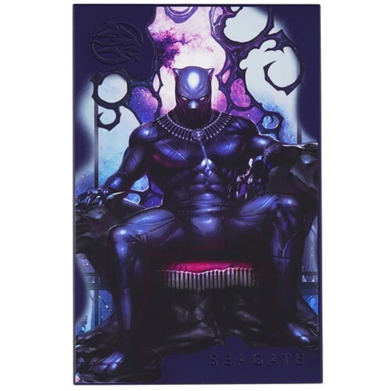 Seagate Portable HDD 2TB FireCuda External Hard Drive King Wakanda Special Edition Seagate Portable HDD 2TB FireCuda External Hard Drive King Wakanda Special Edition