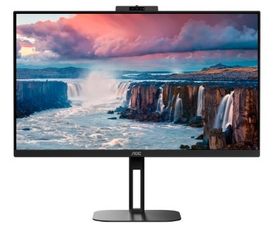 LCD AOC 27" Q27V5CW Black с поворотом экрана {IPS 2560x1440 75Hz 1ms 178/178 300cd 20M:1 HDMI2.0 DisplayPort webcam}