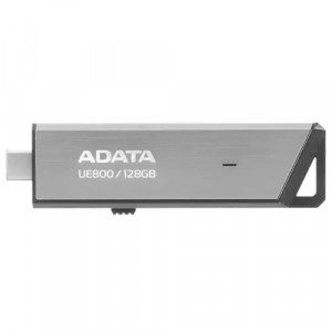 Флешка USB (Type-C) A-Data UE800 128ГБ, USB3.2, серебристый [aeli-ue800-128g-csg]