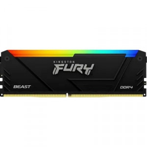 Память DDR4 16GB 3200MHz Kingston KF432C16BB2A/16 Fury Beast RGB RTL Gaming PC4-25600 CL16 DIMM 288-pin 1.35В single rank с радиатором Ret