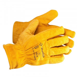 Перчатки ЗУБР "МАСТЕР" кожаные рабочие, с подкладкой, XL [1135-XL]