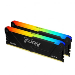 Модуль памяти DIMM 32Gb 2х16Gb DDR4 PC28800 3600MHz Kingston Fury Beast RGB Black (KF436C18BB2AK2/32)