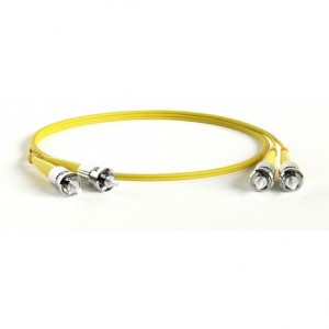 Hyperline FC-D2-9-ST/UR-ST/UR-H-10M-LSZH-YL Патч-корд волоконно-оптический (шнур) SM 9/125 (OS2), ST/UPC-ST/UPC, 2.0 мм, duplex, LSZH, 10 м