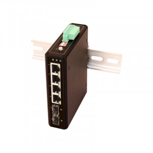 SW-80402-I(port 60W,240W) Промышленный PoE коммутатор Gigabit Ethernet на 6 портов.