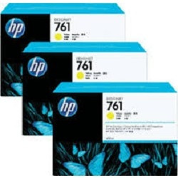 HP CR270A Картридж №761, Yellow {Designjet T7100, Yellow (400ml 3-pack)}