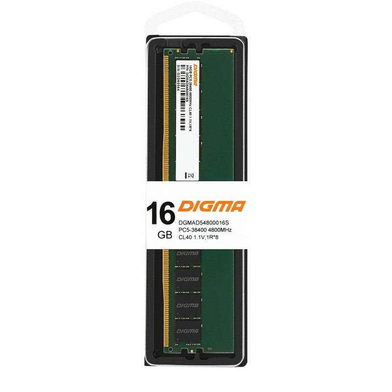 Digma 16GB DDR5 4800MHz DGMAD54800016S