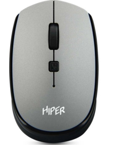 Мышь HIPER беспроводная HOMW-081 {1600dpi, серый, USB, 4кнп}