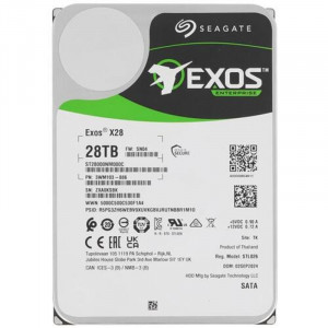 Жесткий диск/ HDD Seagate SATA 28Tb 7200 Exos X28 6Gb/s 512Mb 1 year warranty