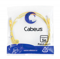 Cabeus PC-UTP-RJ45-Cat.5e-1.5m-YL-LSZH Патч-корд U/UTP, категория 5е, 2xRJ45/8p8c, неэкранированный, желтый, LSZH, 1.5м Cabeus PC-UTP-RJ45-Cat.5e-1.5m-YL-LSZH Патч-корд U/UTP, категория 5е, 2xRJ45/8p8c, неэкранированный, желтый, LSZH, 1.5м