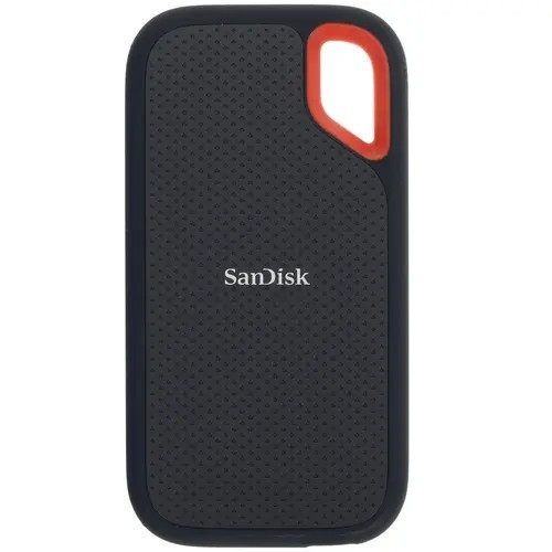 Накопитель SSD Sandisk USB-C 500Gb SDSSDE61-500G-G25 Extreme Portable V2 1.8" черный