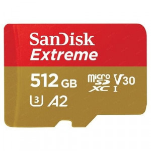 Micro SecureDigital 512Gb Class10 Sandisk SDSQXA1-512G-GN6MA Extreme + adapter