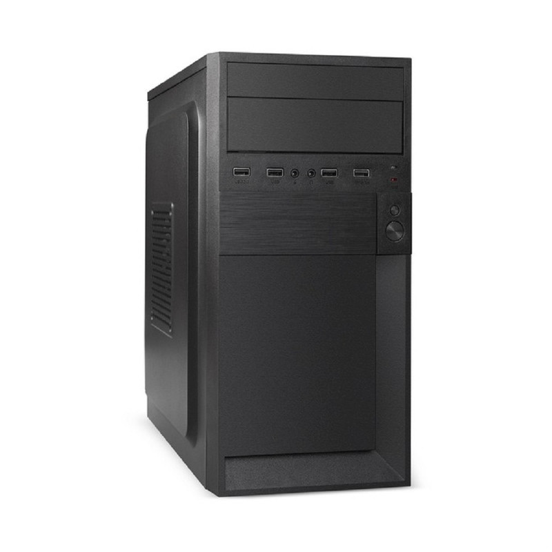 Exegate EX299175RUS Корпус Minitower ExeGate BAA-105-01-UNS400 (mATX, БП UNS400 с вент. 12см, 2*USB, аудио, черный)