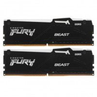 DDR 5 DIMM 32Gb PC44800, 5600Mhz, Kingston FURY Beast Black RGB CL40 (Kit of 2) (KF556C40BBAK2-32) (retail)