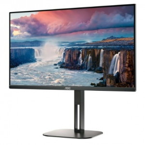 LCD AOC 27" Q27V5C Black с поворотом экрана {IPS 2560x1440 75Hz 4ms 178/178 300cd 20M:1 HDMI2.0 DisplayPort1.4 4xUSB3.2 USB-C3.2(65W) 2x3W}