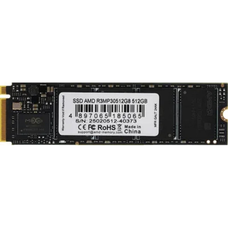 AMD SSD R3MP30512G8 Radeon Client SSD 512GB PCIe Gen3x4 with NVMe AMD SSD R3MP30512G8 Radeon Client SSD 512GB PCIe Gen3x4 with NVMe