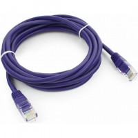 Патч-корд UTP Cablexpert PP12-3M/V кат.5e, 3м, литой, многожильный (фиолетовый) Патч-корд UTP Cablexpert PP12-3M/V кат.5e, 3м, литой, многожильный (фиолетовый)