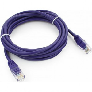 Патч-корд UTP Cablexpert PP12-3M/V кат.5e, 3м, литой, многожильный (фиолетовый)