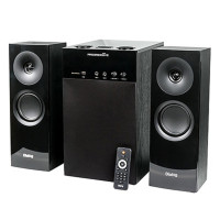Dialog Progressive AP-250 BLACK {колонки 2.1, 50W+2*15W RMS, Караоке, Bluetooth, FM+USB+SD, Опт.вх}
