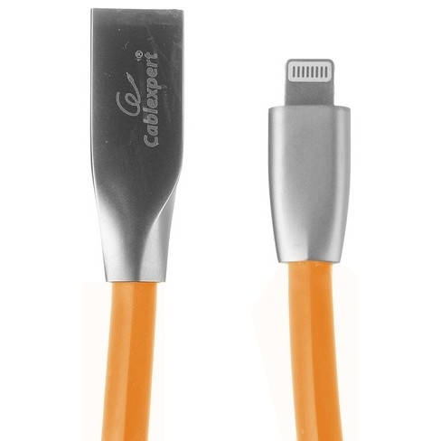 Cablexpert Кабель для Apple CC-G-APUSB01O-1M, AM/Lightning, серия Gold, длина 1м, оранжевый, блистер