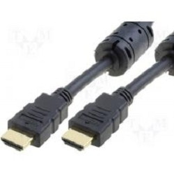 Telecom Кабель (CG511D-20M) HDMI 19M/M+2 фильтра 1.4V W/Ethernet/3D  позолоченные контакты